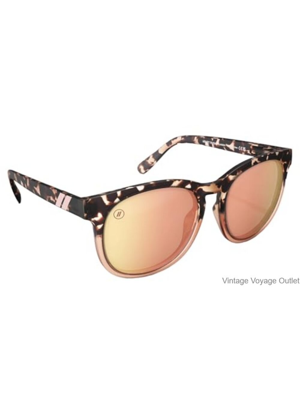 Polarized Round Cat Eye Sunglasses with Spring Hinges